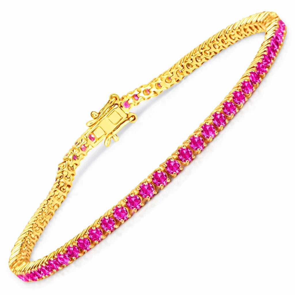 Round Prong Set Tennis Bracelet