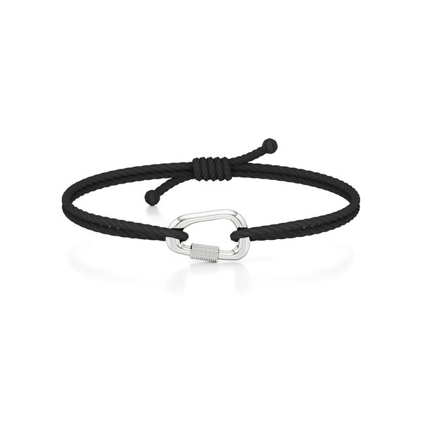 Men’s Engravable Hook Cord Bracelet