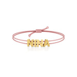 Adjustable Thread Name Bracelet