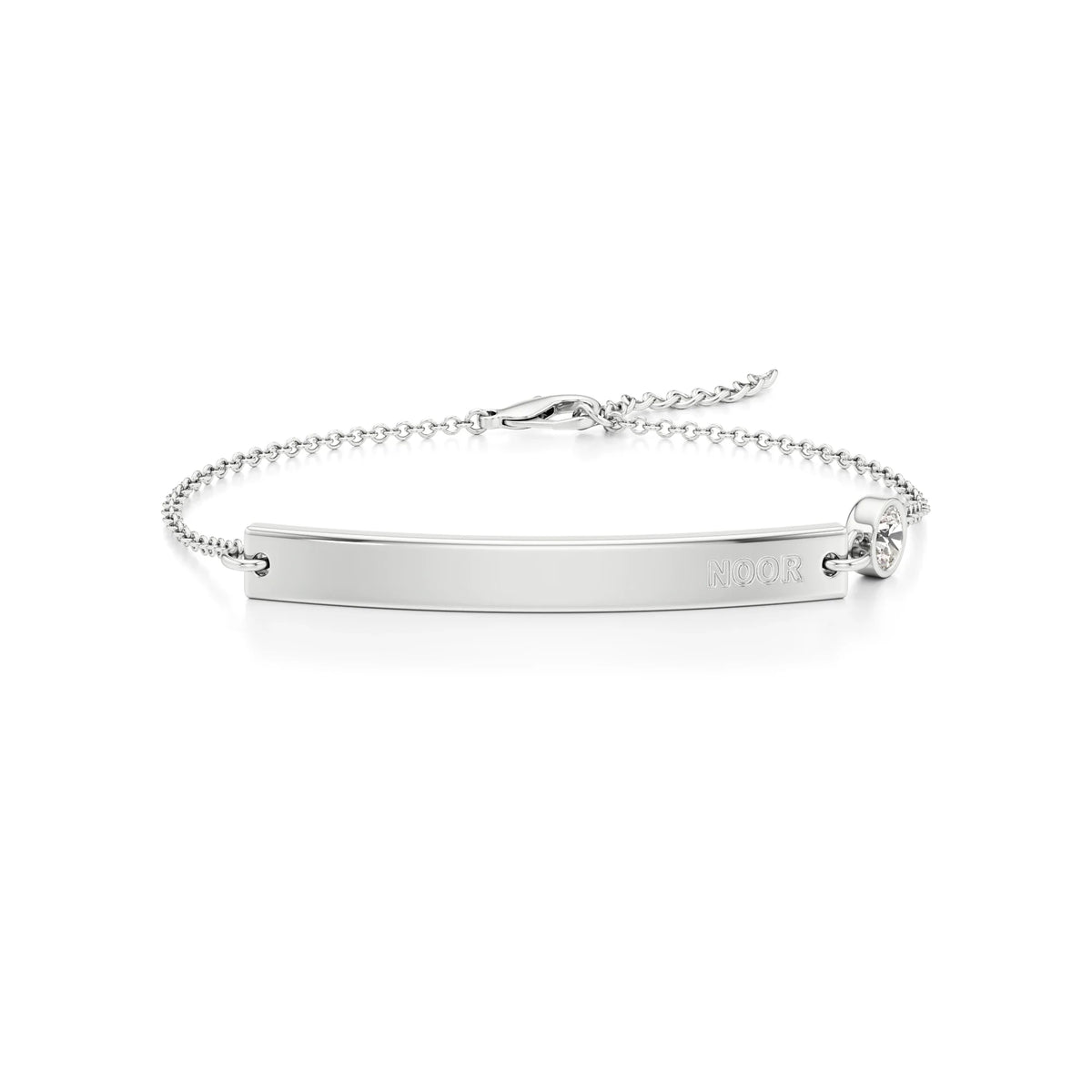 Classic Name Bracelet with Diamond Accents
