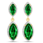 Marquise Cut Diamond Accent Drop Earrings