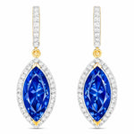 Marquise Cut Diamond Accent Drop Earrings