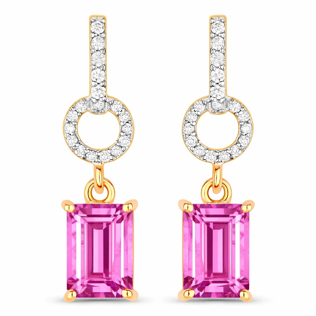 Diamond Accent Drop Earrings