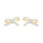 Natural Diamond Bow Earrings