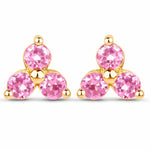 Round Prong Set Amethyst Stud Earrings