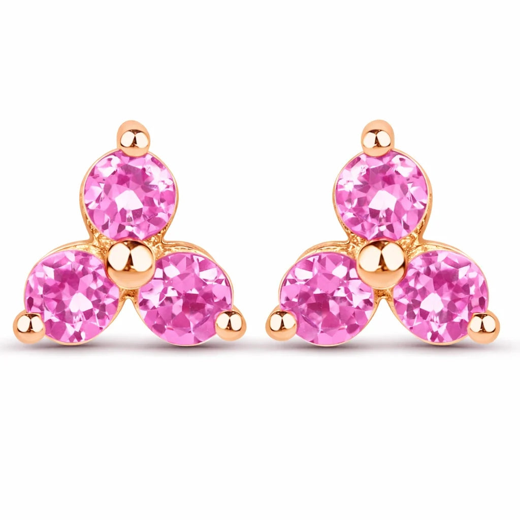 Round Prong Set Amethyst Stud Earrings