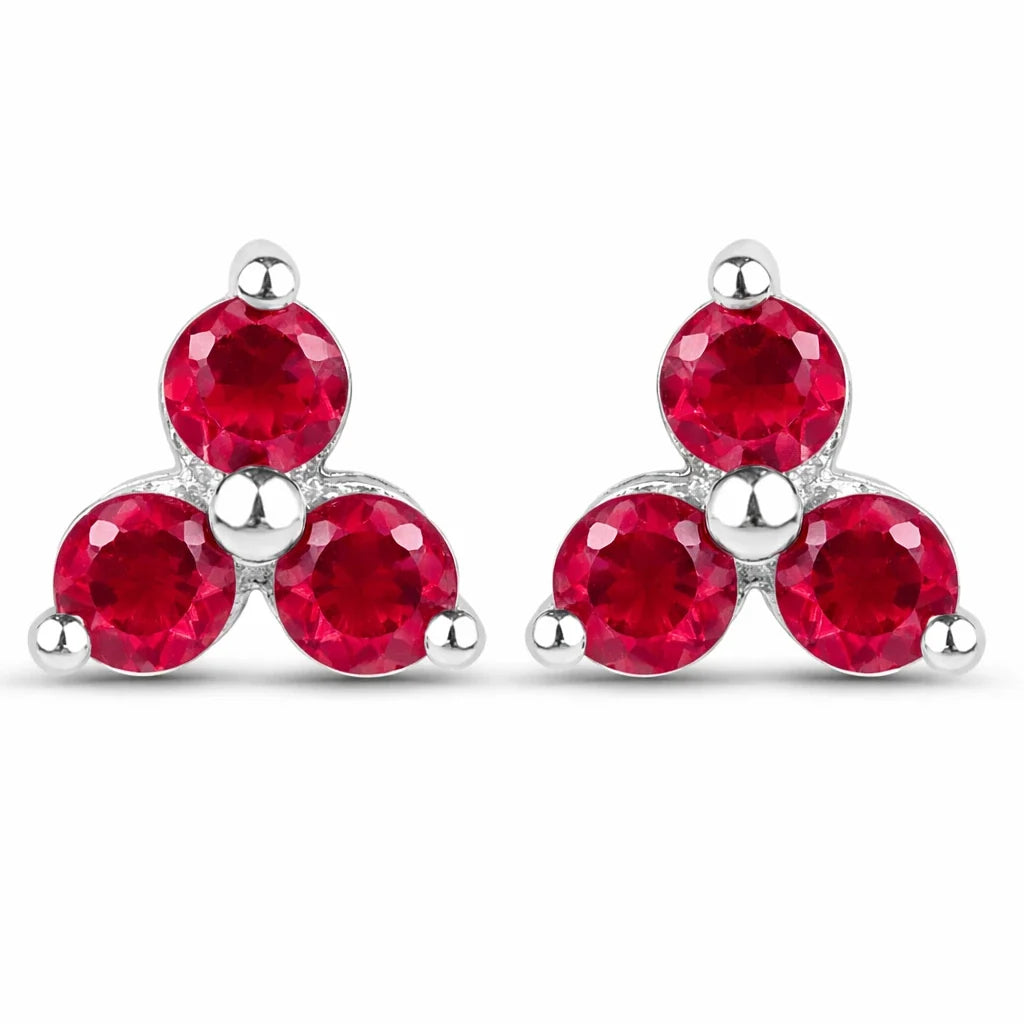 Round Prong Set Amethyst Stud Earrings