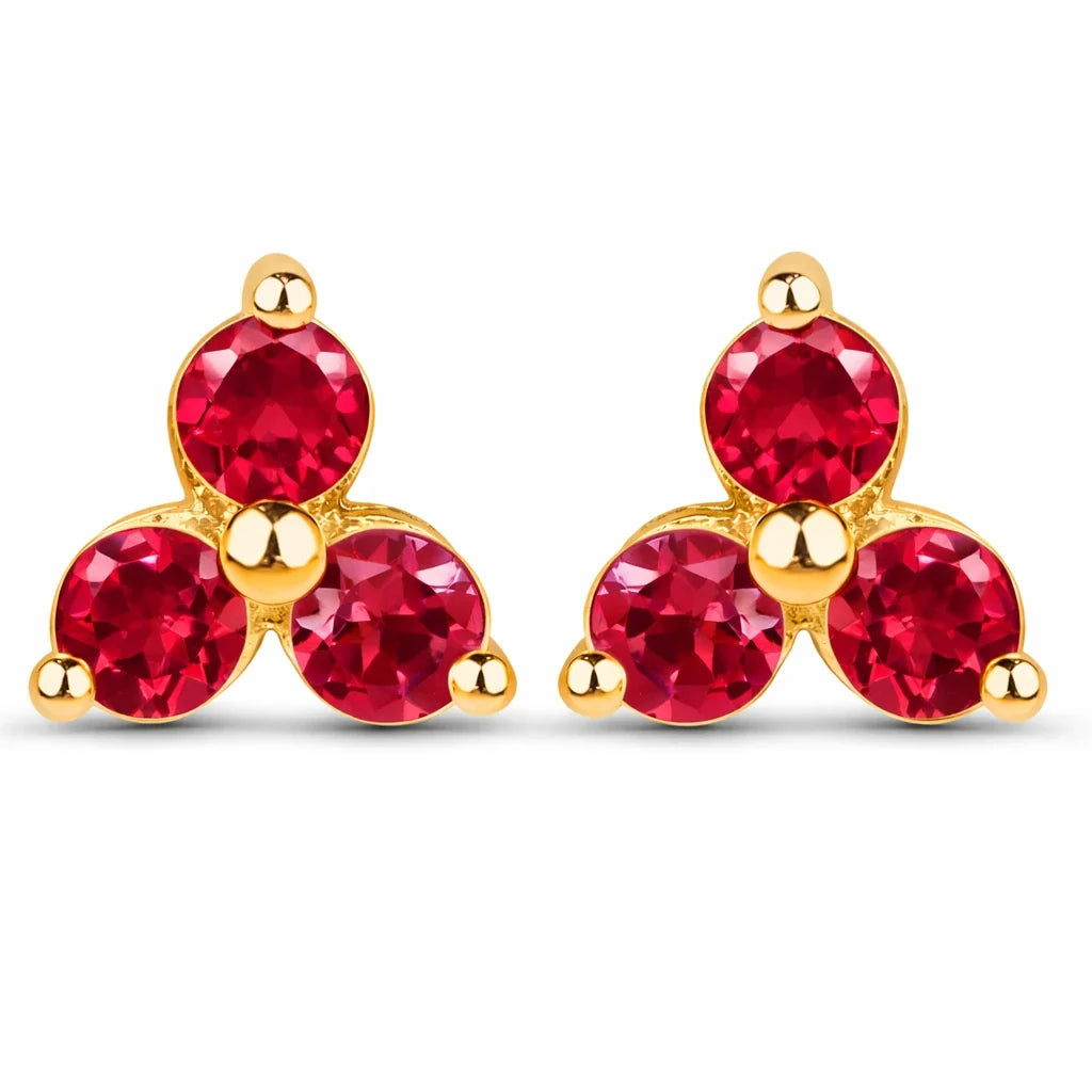 Round Prong Set Amethyst Stud Earrings