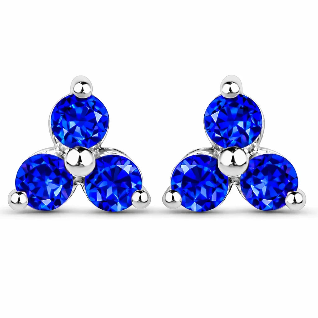 Round Prong Set Amethyst Stud Earrings