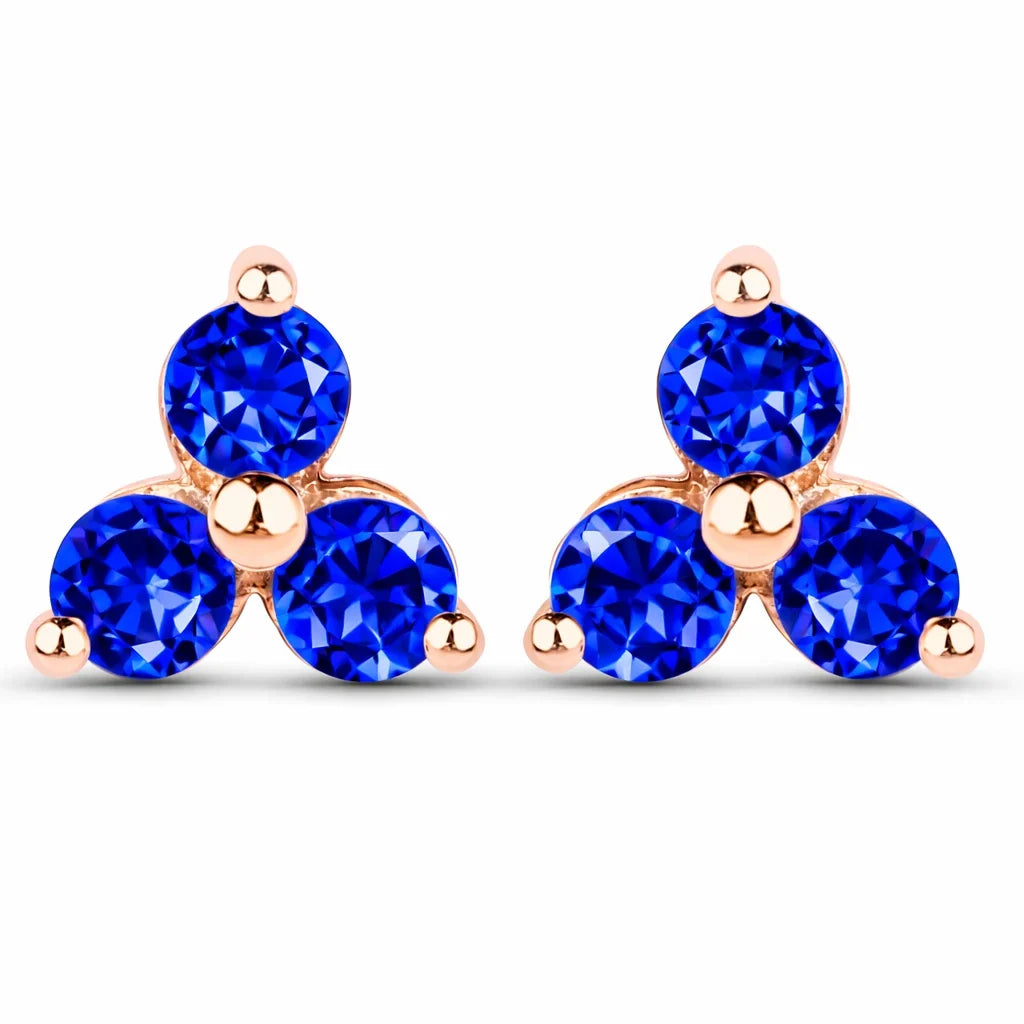Round Prong Set Amethyst Stud Earrings
