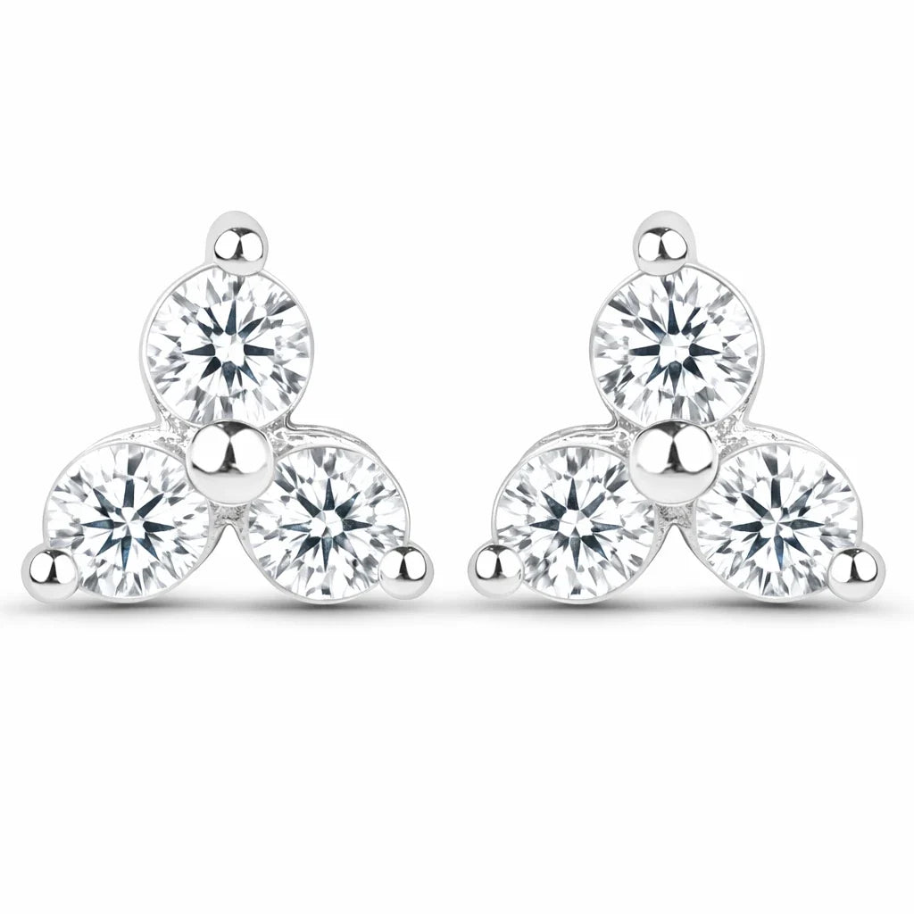 Round Prong Set Amethyst Stud Earrings