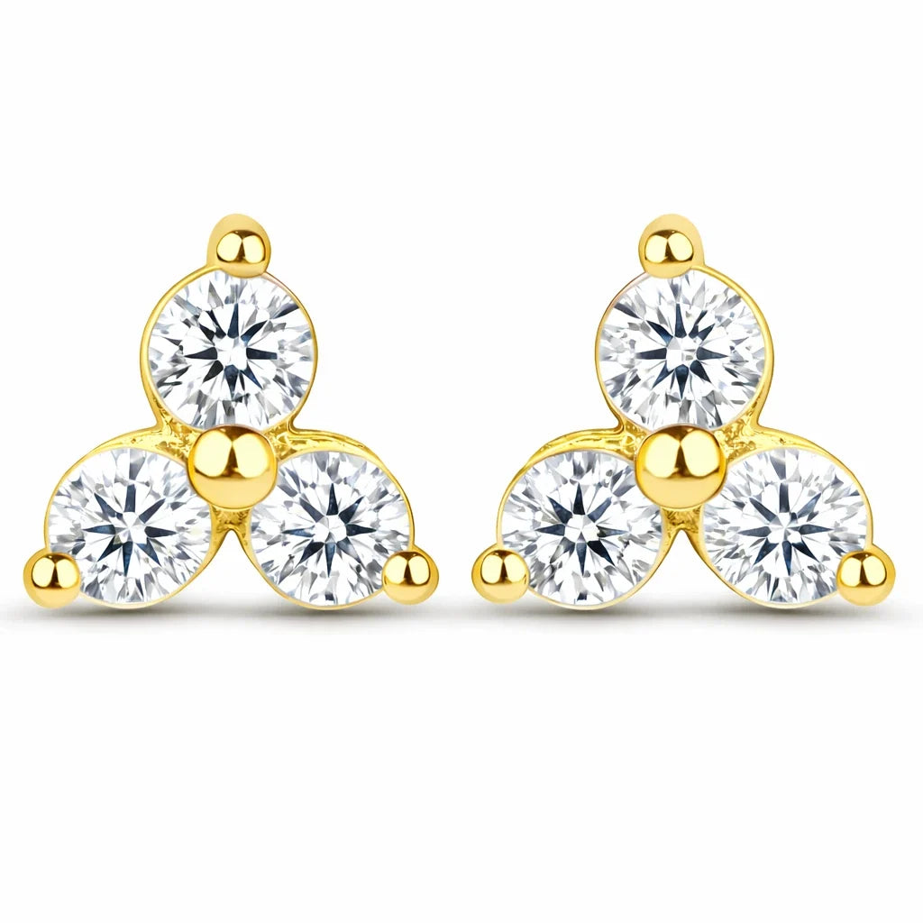Round Prong Set Amethyst Stud Earrings