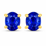 Oval Cut Amethyst Stud Earrings