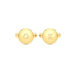 Round Classic Initials Cufflinks