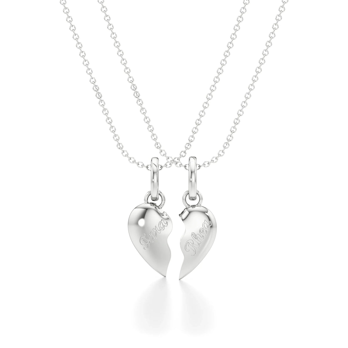 Two Piece Heart Necklace