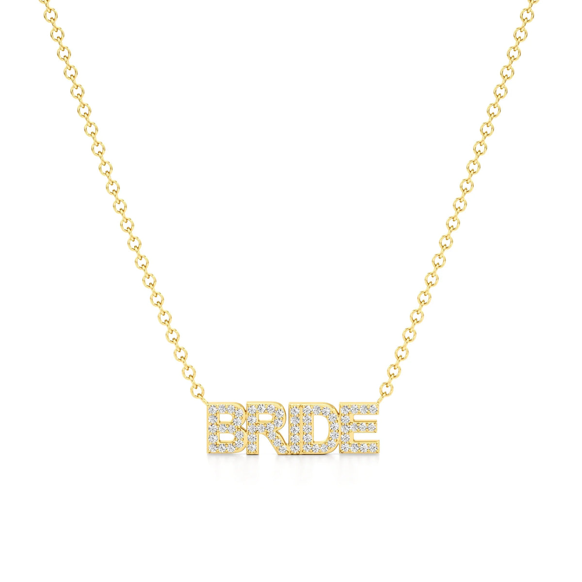Bride Necklace in Diamond Pavé