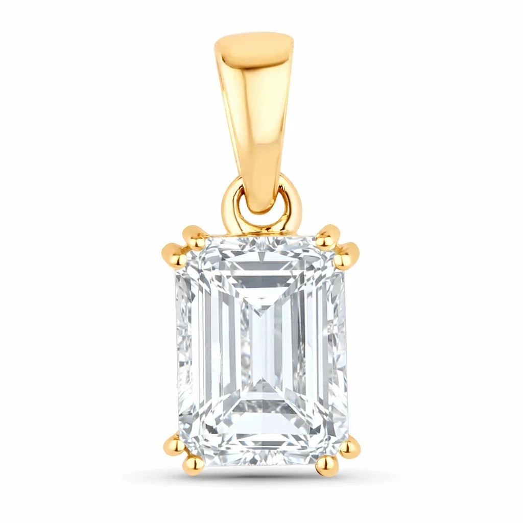 Classic Emerald Cut Pendant