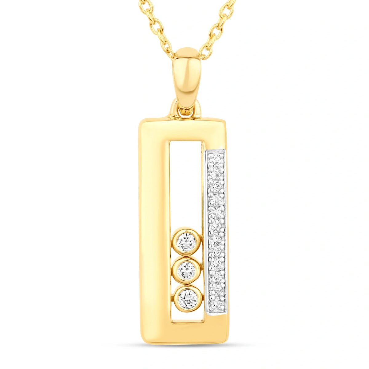 Dancing Diamond Necklace