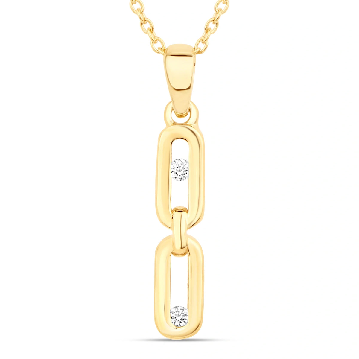 Stackable Dancing Diamond Necklace