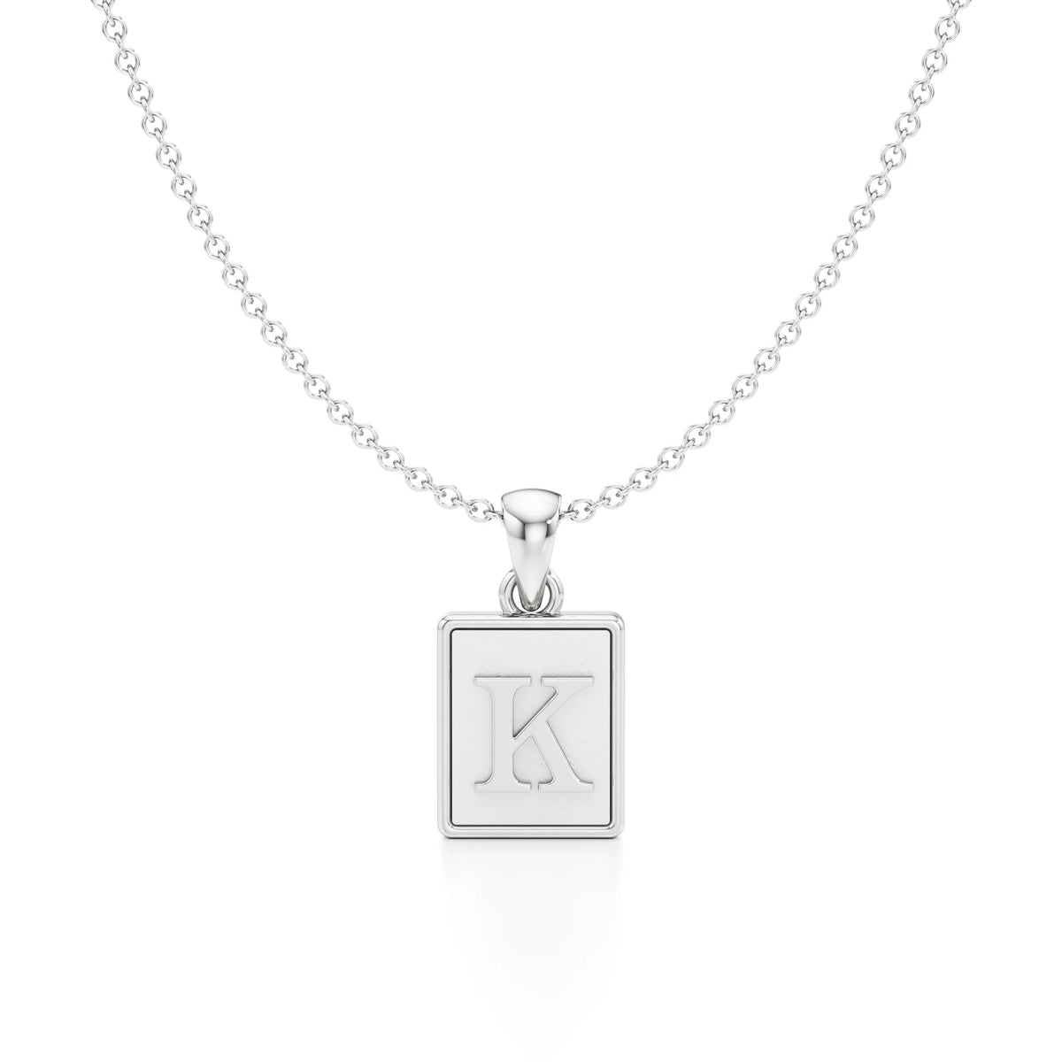 Mother of Pearl Initial Necklace