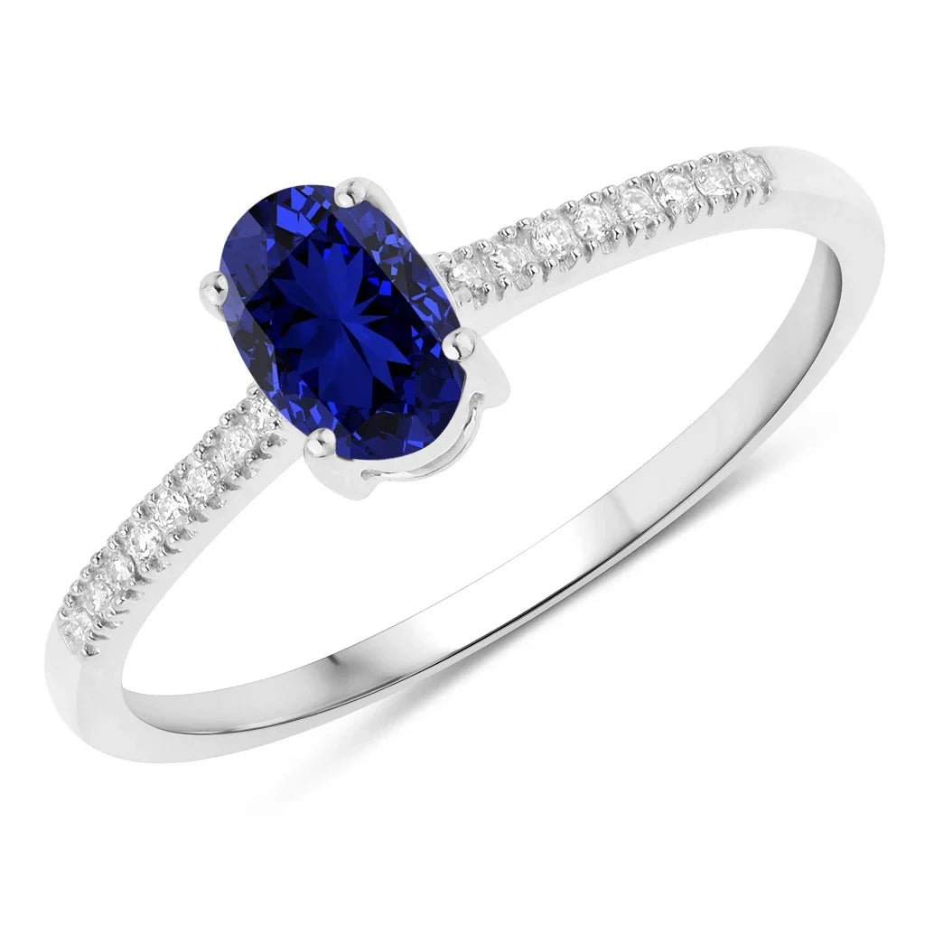 Oval Cut Diamond Halo Ring