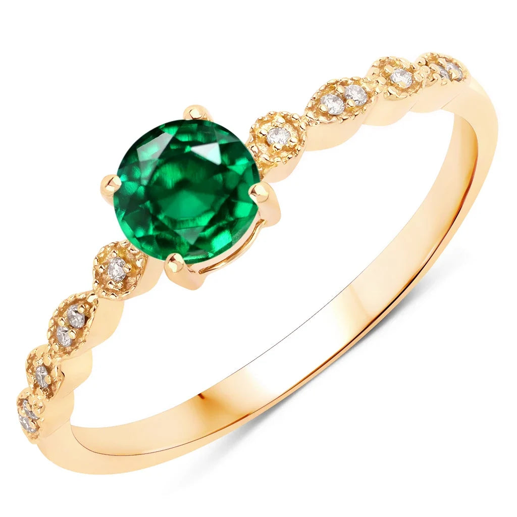 Victorian Round Diamond Halo Ring