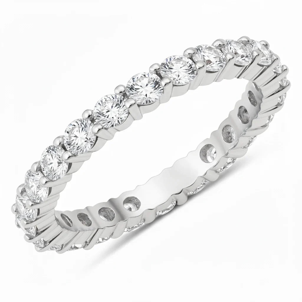 Round Cut Eternity B Ring