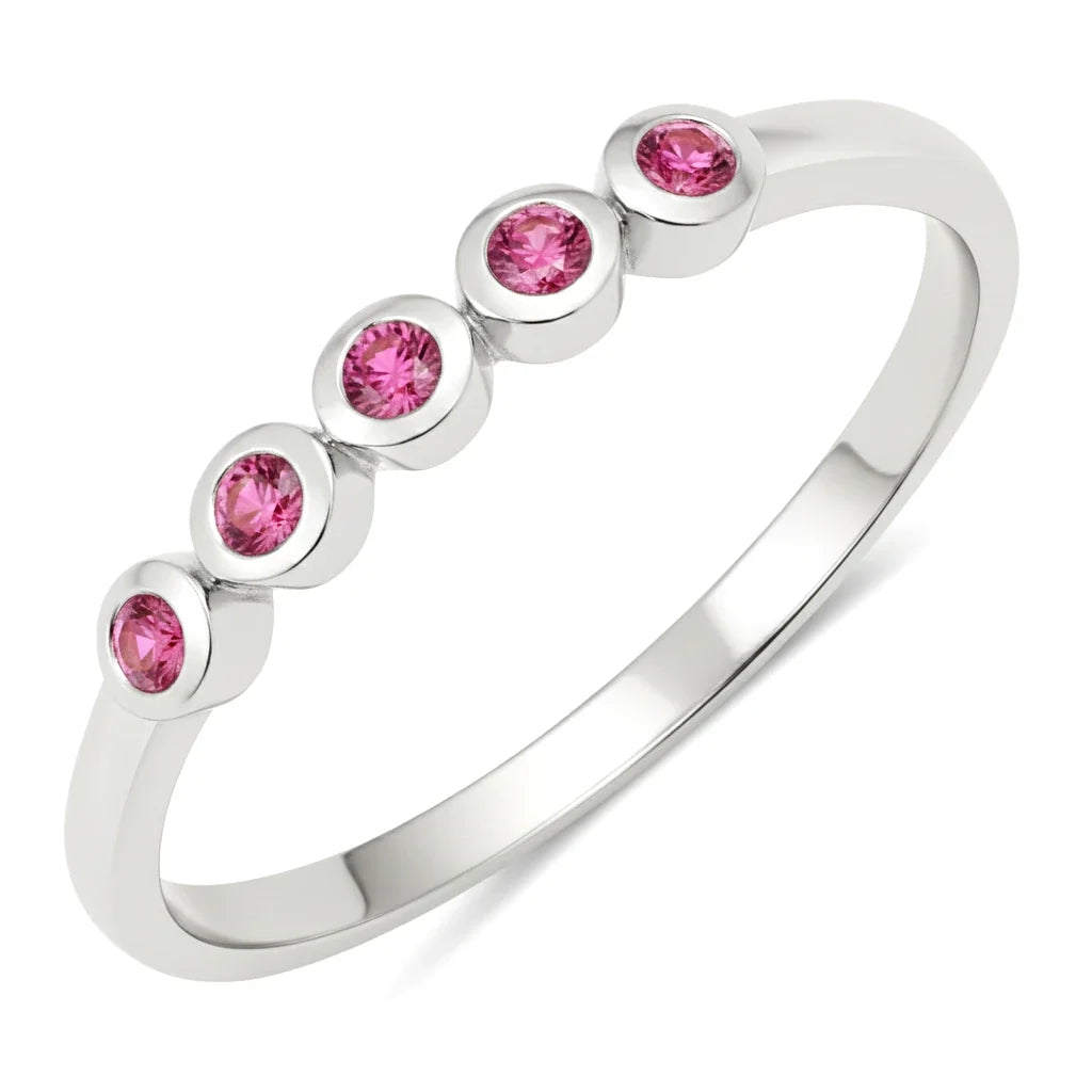 Round Cut Five Stone Ring