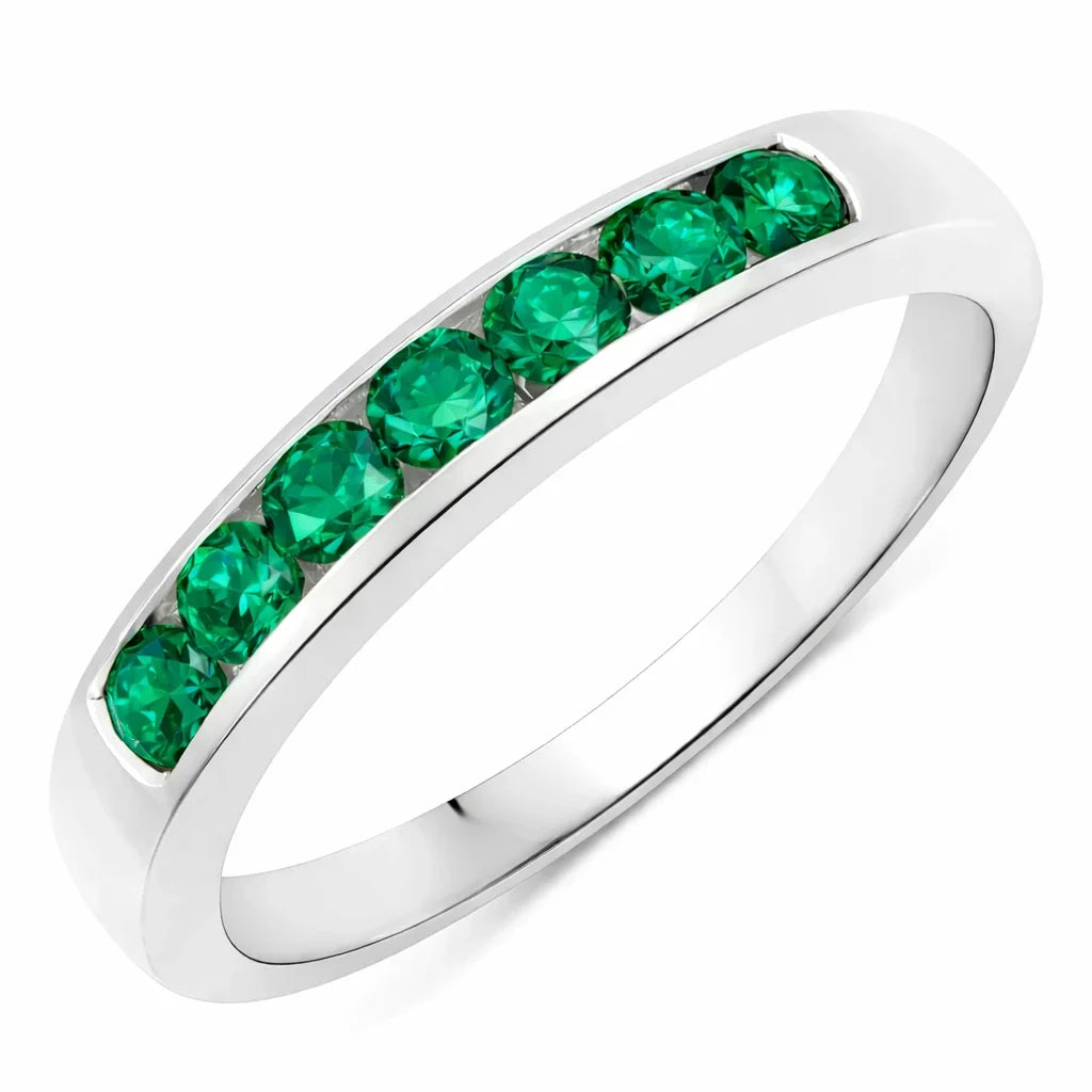 Round Cut Seven Stone B Ring