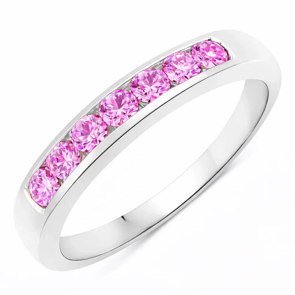 Round Cut Seven Stone B Ring