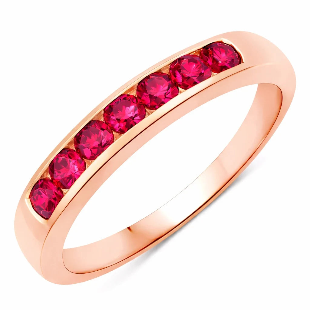 Round Cut Seven Stone B Ring