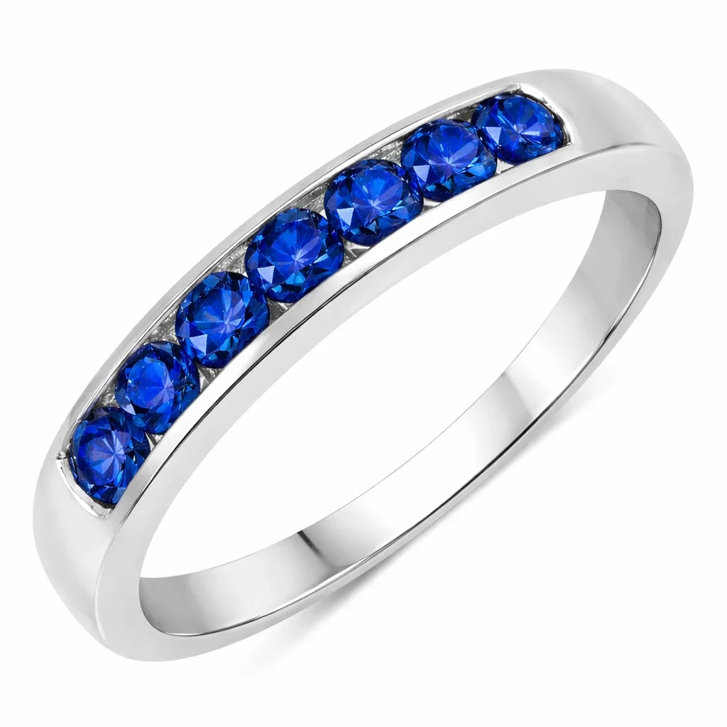 Round Cut Seven Stone B Ring