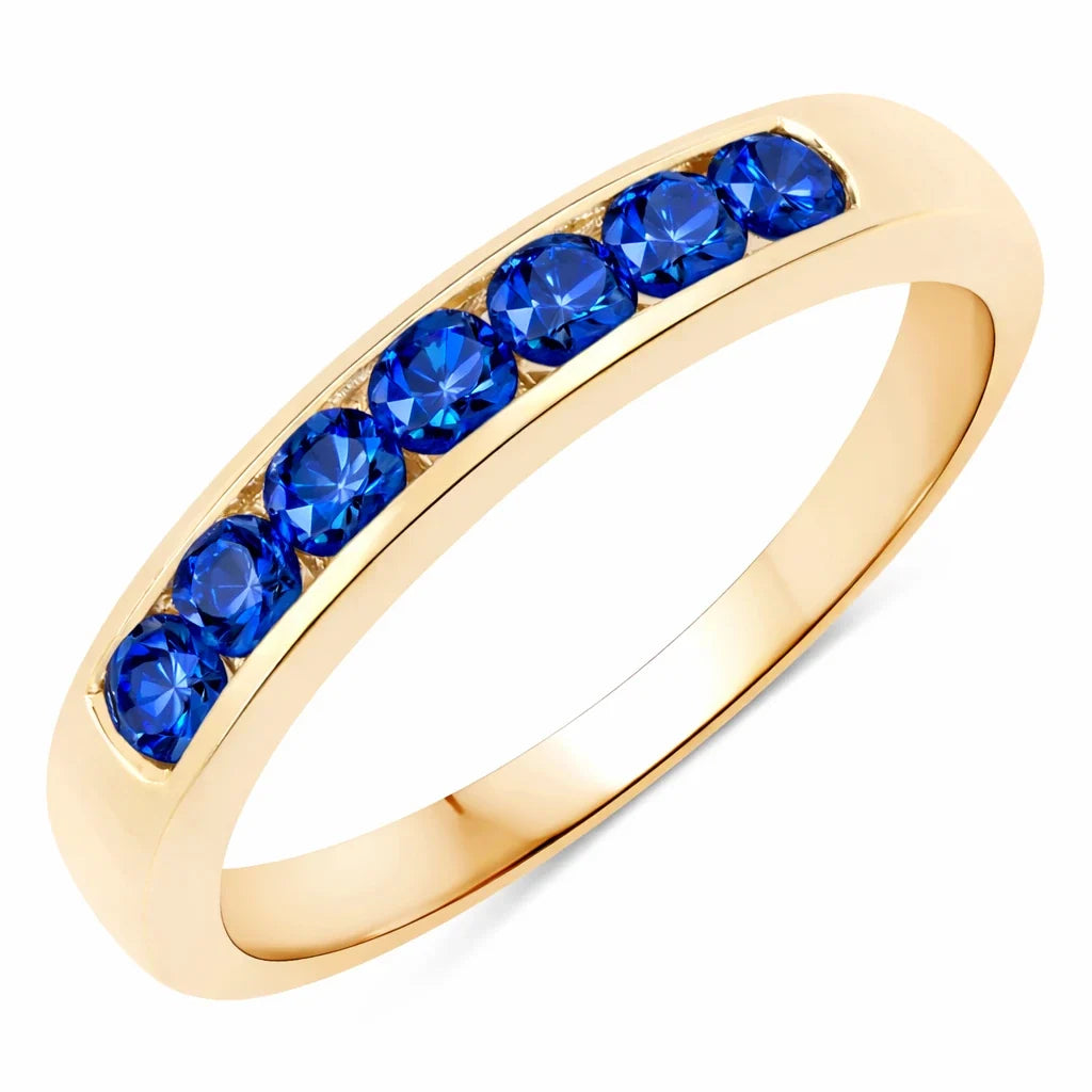 Round Cut Seven Stone B Ring