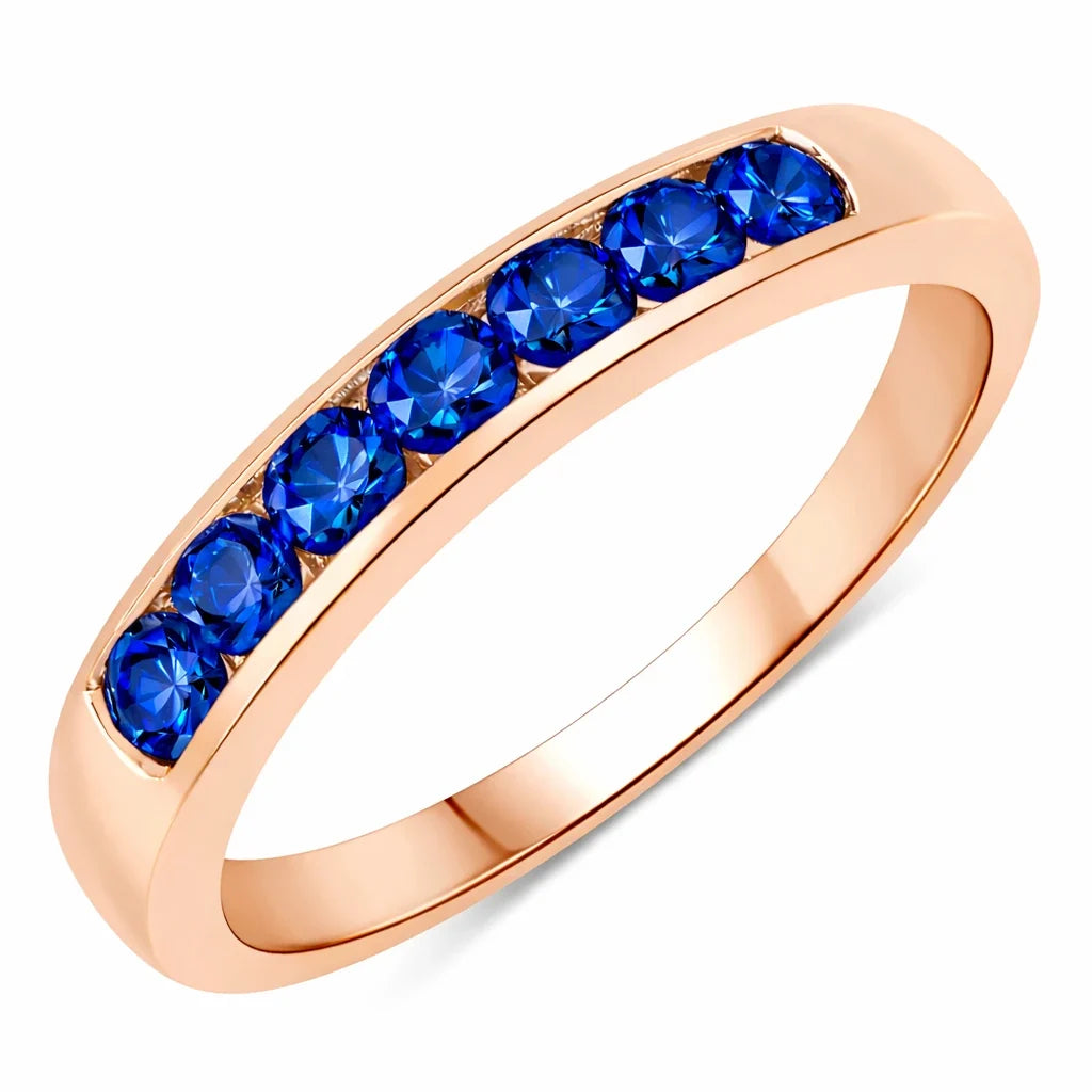 Round Cut Seven Stone B Ring