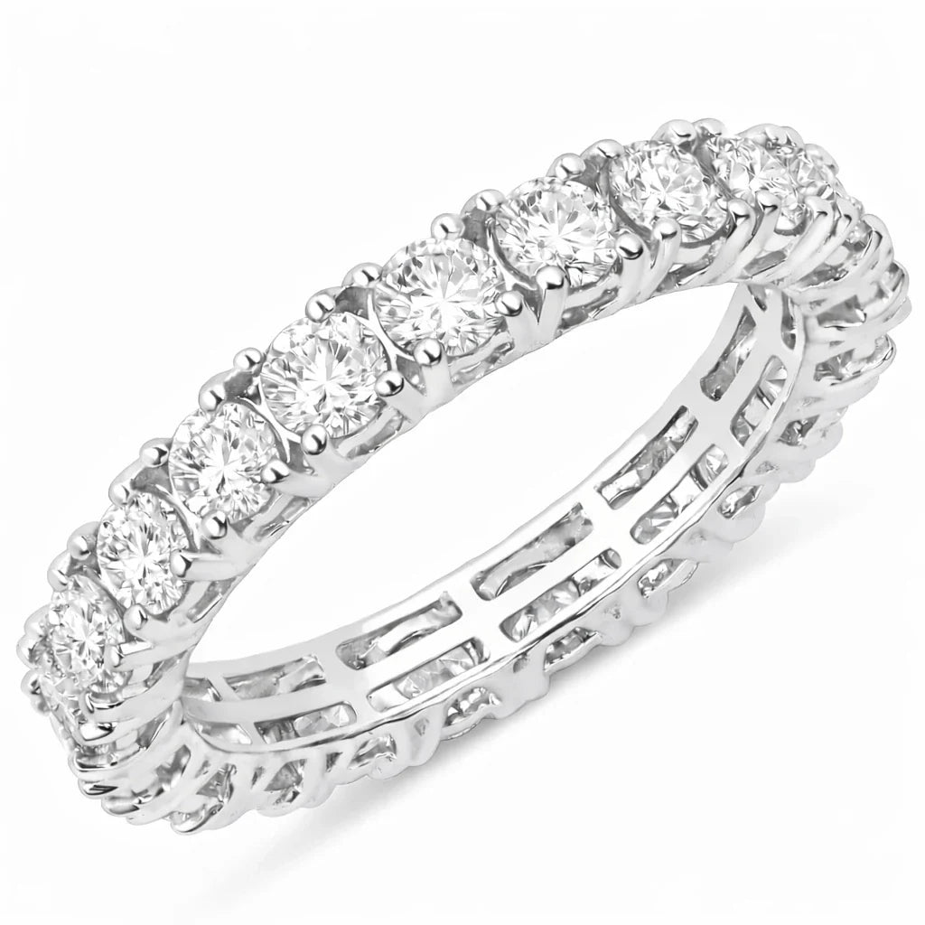 Petite Round Prong Set Eternity Ring