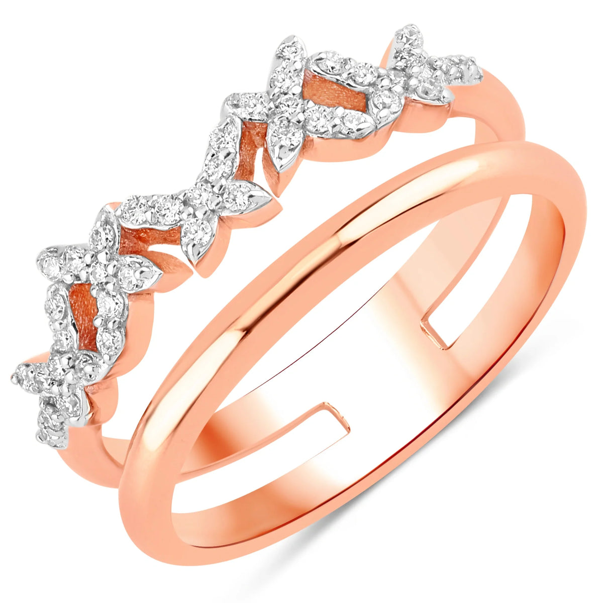 Butterfly Forever Ring in Natural Diamonds