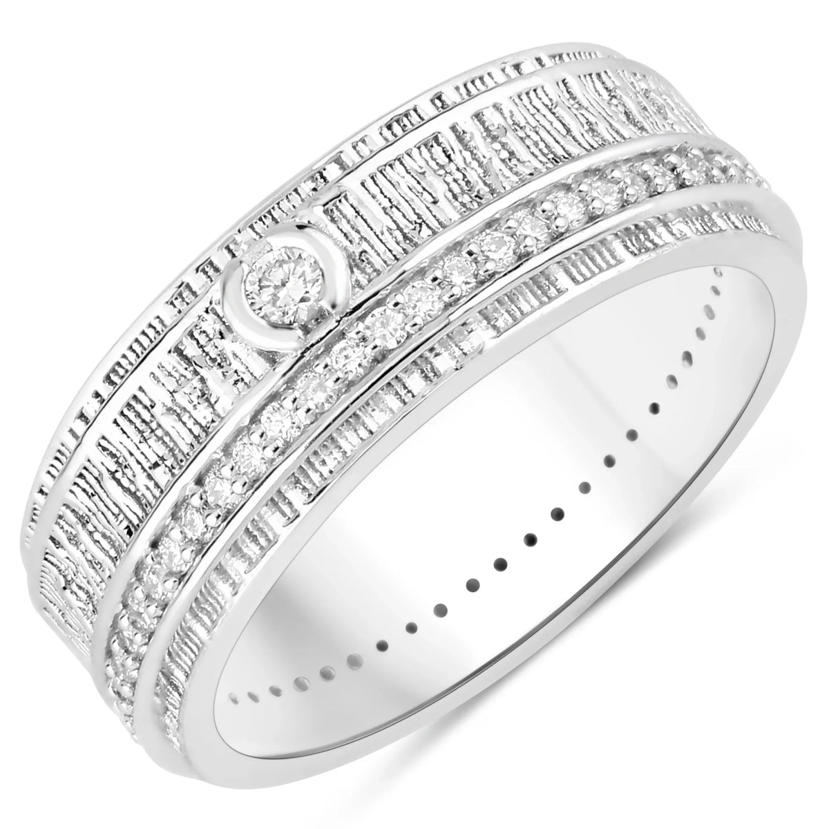 Delilah Statement Ring in Natural Diamonds
