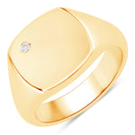 Lucky Signet Ring in Natural Diamonds