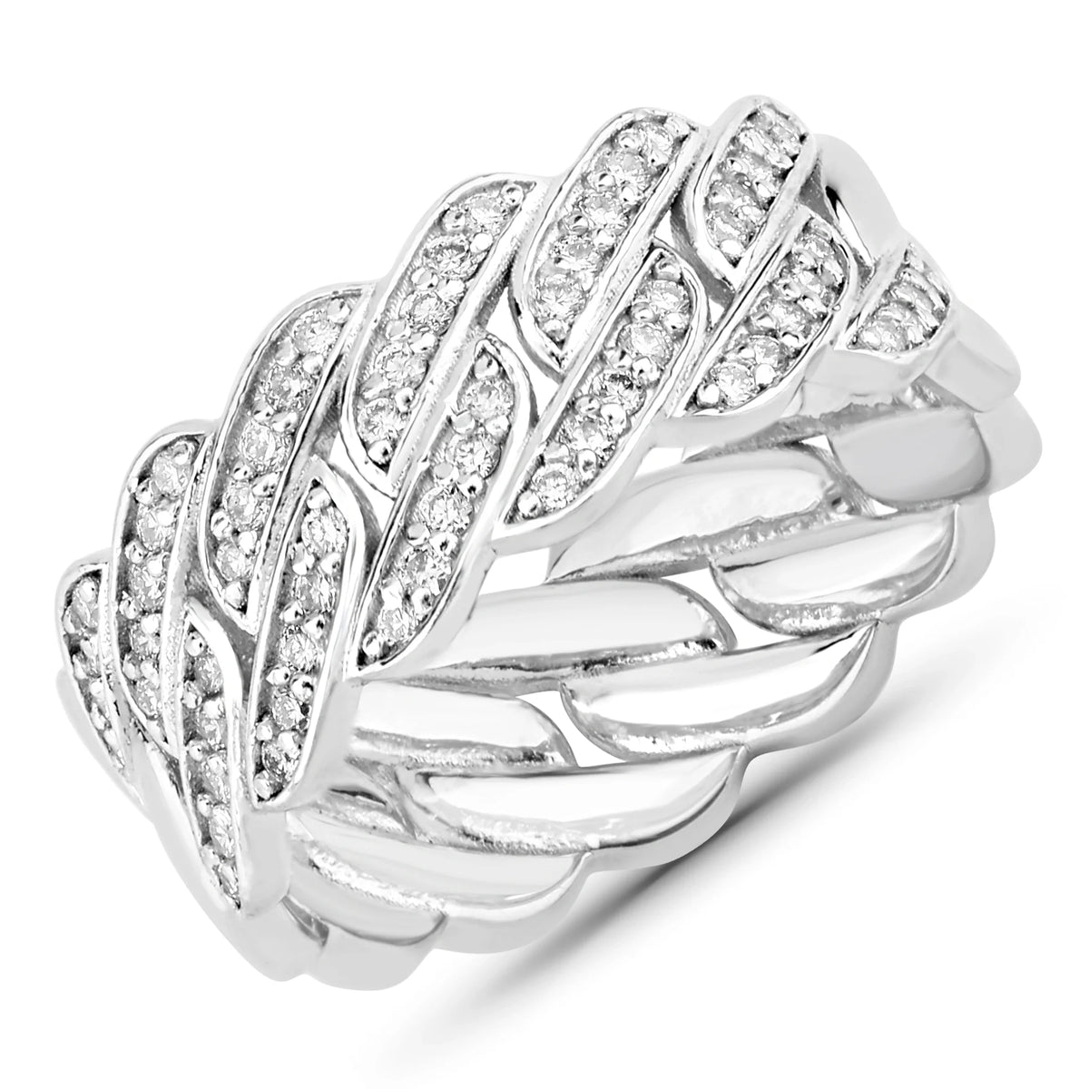 Ice Statement Ring in Natural Diamonds