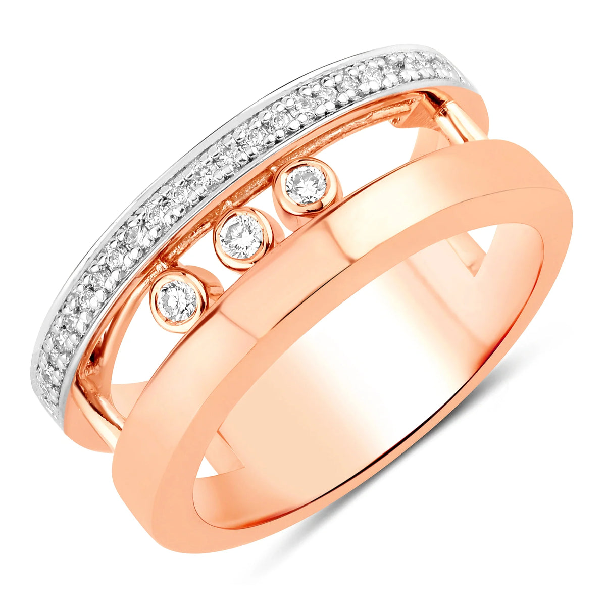 Dancing Diamonds Statement Ring
