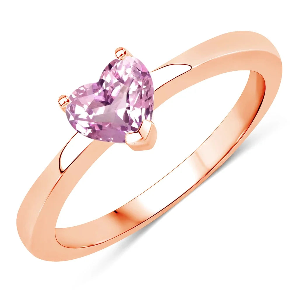 Heart Shaped Solitaire Ring